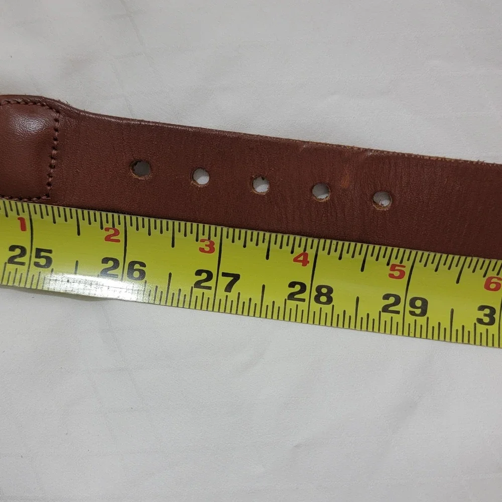 Leather Man Ltd Mens Navy Blue Canvas Leather Web Belt Fish Tuna Marlin Size 28